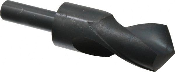 Interstate - 1-19/32" 118° Spiral Flute High Speed Steel Taper Length Drill Bit - Apex Tool & Supply