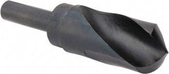 Interstate - 1-5/8" Drill, 118° Point, High Speed Steel Silver Deming & Reduced Shank Drill Bit - Oxide Finish, 6" OAL, Straight Shank, 3" Flute Length, Right Hand Cut, Standard Point, Spiral Flute, Regular Spiral - Apex Tool & Supply