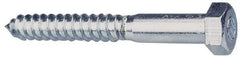 Value Collection - 3/8" Screw, 2-1/2" Length Under Head, Steel, Hex Head Lag Screw - Zinc Plated, Grade 2 - Apex Tool & Supply
