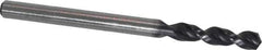 Accupro - #27 130° Parabolic Flute Cobalt Screw Machine Drill Bit - TiAlN Finish, Right Hand Cut, 0.787" Flute Length, 2.047" OAL, Split Point, Straight Shank - Apex Tool & Supply