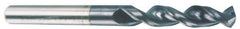 Accupro - 0.311" 130° Parabolic Flute Cobalt Screw Machine Drill Bit - TiAlN Finish, Right Hand Cut, 1.457" Flute Length, 3.11" OAL, Split Point, Straight Shank - Apex Tool & Supply