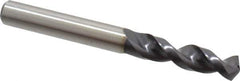 Accupro - 11/32" 130° Parabolic Flute Cobalt Screw Machine Drill Bit - TiAlN Finish, Right Hand Cut, 1.575" Flute Length, 3.307" OAL, Split Point, Straight Shank - Apex Tool & Supply