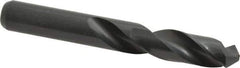 Interstate - 7/16" 118° Spiral Flute High Speed Steel Screw Machine Drill Bit - Oxide Finish, Right Hand Cut, 2-1/16" Flute Length, 3-7/16" OAL, Standard Point, Straight Shank - Apex Tool & Supply