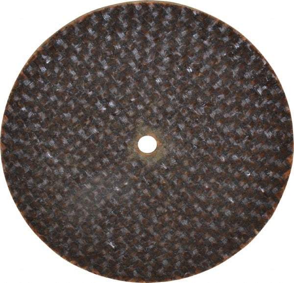 Norton - 2" 60 Grit Aluminum Oxide Cutoff Wheel - 0.06" Thick, 1/8" Arbor, 30,560 Max RPM, Use with Die Grinders - Apex Tool & Supply