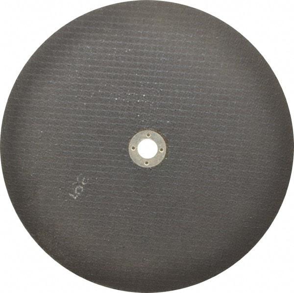 Norton - 10" 46 Grit Aluminum Oxide Cutoff Wheel - 1/16" Thick, 5/8" Arbor, 6,110 Max RPM, Use with Stationary Tools - Apex Tool & Supply