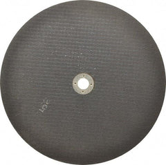 Norton - 10" 46 Grit Aluminum Oxide Cutoff Wheel - 1/16" Thick, 5/8" Arbor, 6,110 Max RPM, Use with Stationary Tools - Apex Tool & Supply