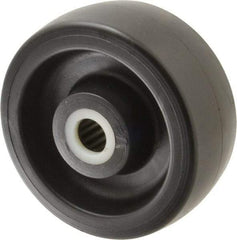 Fairbanks - 5 Inch Diameter x 2 Inch Wide, Polyolefin Caster Wheel - 1,000 Lb. Capacity, 2-3/16 Inch Hub Length, 3/4 Inch Axle Diameter, Roller Bearing - Apex Tool & Supply