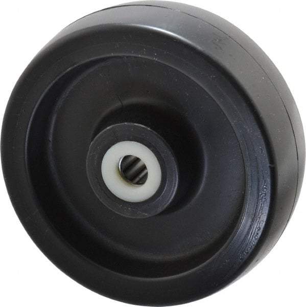Fairbanks - 6 Inch Diameter x 2 Inch Wide, Polyolefin Caster Wheel - 1,200 Lb. Capacity, 2-3/16 Inch Hub Length, 5/8 Inch Axle Diameter, Roller Bearing - Apex Tool & Supply