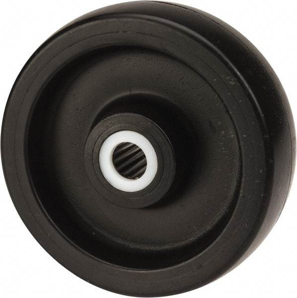 Fairbanks - 6 Inch Diameter x 2 Inch Wide, Polyolefin Caster Wheel - 1,200 Lb. Capacity, 2-3/16 Inch Hub Length, 3/4 Inch Axle Diameter, Roller Bearing - Apex Tool & Supply