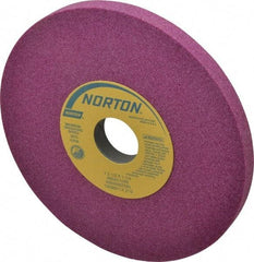 Norton - 7" Diam x 1-1/4" Hole x 1/2" Thick, I Hardness, 60 Grit Surface Grinding Wheel - Aluminum Oxide, Type 1, Medium Grade, 3,600 Max RPM, Vitrified Bond, No Recess - Apex Tool & Supply