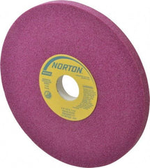 Norton - 8" Diam x 1-1/4" Hole x 1/2" Thick, I Hardness, 46 Grit Surface Grinding Wheel - Aluminum Oxide, Type 1, Coarse Grade, 3,105 Max RPM, Vitrified Bond, No Recess - Apex Tool & Supply