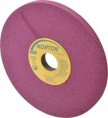 Norton - 8" Diam x 1-1/4" Hole x 1/2" Thick, K Hardness, 60 Grit Surface Grinding Wheel - Aluminum Oxide, Type 1, Medium Grade, 3,600 Max RPM, Vitrified Bond, No Recess - Apex Tool & Supply
