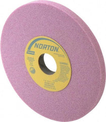 Norton - 7" Diam x 1-1/4" Hole x 1/2" Thick, J Hardness, 46 Grit Surface Grinding Wheel - Aluminum Oxide, Type 1, Coarse Grade, 3,600 Max RPM, Vitrified Bond, No Recess - Apex Tool & Supply