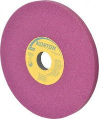 Norton - 8" Diam x 1-1/4" Hole x 1/2" Thick, K Hardness, 60 Grit Surface Grinding Wheel - Aluminum Oxide, Type 1, Medium Grade, 3,600 Max RPM, Vitrified Bond, No Recess - Apex Tool & Supply