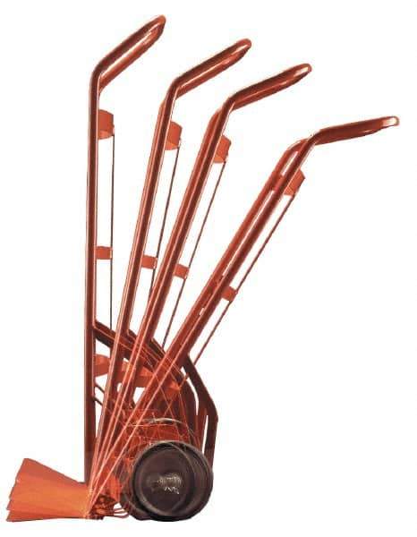Wesco Industrial Products - 600 Lb Capacity 50" OAH Hand Truck - Swept Back Handle, Steel, Pneumatic Wheels - Apex Tool & Supply