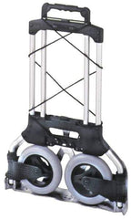 Wesco Industrial Products - 175 Lb Capacity 42" OAH Folding Hand Truck - Aluminum, Rubber Wheels - Apex Tool & Supply