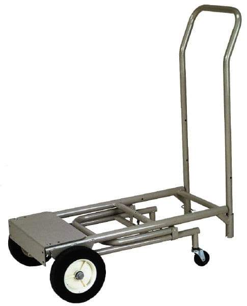 Wesco Industrial Products - 400 Lb Capacity Hand Truck - Swept Back Handle, Steel, Semi-Pneumatic Wheels - Apex Tool & Supply