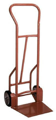 Wesco Industrial Products - 900 Lb Capacity 53" OAH Hand Truck - Swept Back Handle, Steel, Mold-On Rubber Wheels - Apex Tool & Supply