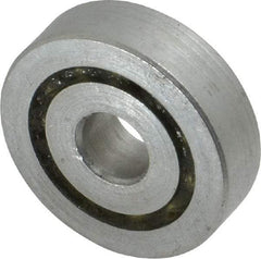 Value Collection - 1/4" Bore Diam, 7/8" OD, Open Unground Full Complement Radial Ball Bearing - 1/4" Wide, 1 Row, Round Bore, 397 Lb Dynamic Capacity - Apex Tool & Supply