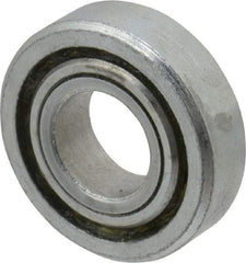 Value Collection - 3/8" Bore Diam, 7/8" OD, Open Unground Full Complement Radial Ball Bearing - 1/4" Wide, 1 Row, Round Bore, 356 Lb Dynamic Capacity - Apex Tool & Supply
