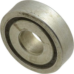 Value Collection - 5/16" Bore Diam, 7/8" OD, Open Unground Full Complement Radial Ball Bearing - 1/4" Wide, 1 Row, Round Bore, 356 Lb Dynamic Capacity - Apex Tool & Supply