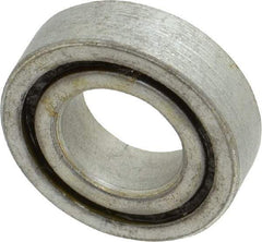 Value Collection - 7/16" Bore Diam, 7/8" OD, Open Unground Full Complement Radial Ball Bearing - 1/4" Wide, 1 Row, Round Bore, 258 Lb Dynamic Capacity - Apex Tool & Supply
