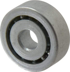 Value Collection - 5/16" Bore Diam, 1-1/16" OD, Open Unground Full Complement Radial Ball Bearing - 3/8" Wide, 1 Row, Round Bore, 484 Lb Dynamic Capacity - Apex Tool & Supply