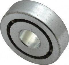 Value Collection - 1/2" Bore Diam, 1-1/2" OD, Open Unground Full Complement Radial Ball Bearing - 7/16" Wide, 1 Row, Round Bore, 769 Lb Dynamic Capacity - Apex Tool & Supply