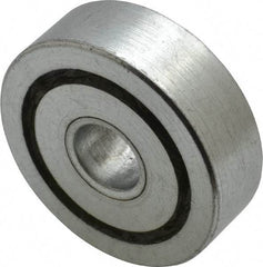 Value Collection - 1/2" Bore Diam, 1-3/4" OD, Open Unground Full Complement Radial Ball Bearing - 9/16" Wide, 1 Row, Round Bore, 1,187 Lb Dynamic Capacity - Apex Tool & Supply