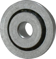 Value Collection - 1/4" Bore Diam, 7/8" OD, Open Unground Full Complement Radial Ball Bearing - With Flange, 1 Row, Round Bore, 356 Lb Dynamic Capacity - Apex Tool & Supply