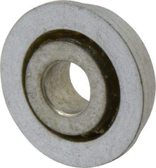 Value Collection - 5/16" Bore Diam, 7/8" OD, Open Unground Full Complement Radial Ball Bearing - With Flange, 1 Row, Round Bore, 341 Lb Dynamic Capacity - Apex Tool & Supply