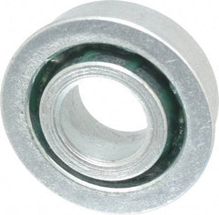 Value Collection - 1/2" Bore Diam, 1-1/8" OD, Open Unground Full Complement Radial Ball Bearing - With Flange, 1 Row, Round Bore, 533 Lb Dynamic Capacity - Apex Tool & Supply
