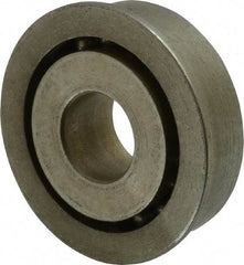 Value Collection - 1/2" Bore Diam, 1-3/8" OD, Open Unground Full Complement Radial Ball Bearing - With Flange, 1 Row, Round Bore, 769 Lb Dynamic Capacity - Apex Tool & Supply