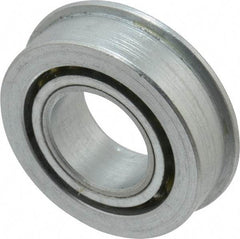 Value Collection - 3/4" Bore Diam, 1-9/16" OD, Open Unground Full Complement Radial Ball Bearing - With Flange, 1 Row, Round Bore, 798 Lb Dynamic Capacity - Apex Tool & Supply