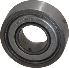 Value Collection - 3/8" Bore Diam, 7/8" OD, Double Shield Unground Retainer Type Radial Ball Bearing - 9/32" Wide, 1 Row, Round Bore, 450 Lb Dynamic Capacity - Apex Tool & Supply