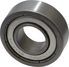 Value Collection - 1/2" Bore Diam, 1-1/8" OD, Double Shield Unground Retainer Type Radial Ball Bearing - 3/8" Wide, 1 Row, Round Bore, 691 Lb Dynamic Capacity - Apex Tool & Supply