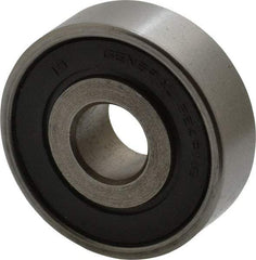 Value Collection - 7/16" Bore Diam, 1-3/8" OD, Double Seal Unground Retainer Type Radial Ball Bearing - 7/16" Wide, 1 Row, Round Bore, 915 Lb Dynamic Capacity - Apex Tool & Supply