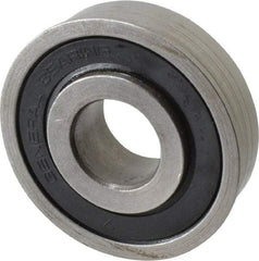 Value Collection - 3/4" Bore Diam, 2" OD, Double Seal Unground Retainer Type Radial Ball Bearing - With Flange, 1 Row, Round Bore, 1,749 Lb Dynamic Capacity - Apex Tool & Supply