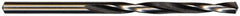 Interstate - #72 130° High Speed Steel Jobber Drill - Bright Finish, Right Hand Cut, Spiral Flute, Straight Shank, 1-1/8" OAL, Standard Point - Apex Tool & Supply