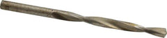 Interstate - 7/32" 130° High Speed Steel Jobber Drill - Bright Finish, Right Hand Cut, Spiral Flute, Straight Shank, 3-3/4" OAL, Standard Point - Apex Tool & Supply