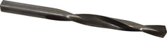 Interstate - 3/8" 130° High Speed Steel Jobber Drill - Bright Finish, Right Hand Cut, Spiral Flute, Straight Shank, 5" OAL, Standard Point - Apex Tool & Supply