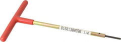 Made in USA - 7/64" Hex, T-Handle, Hex Key - 6" OAL, Chromalloy Steel, Inch System of Measurement - Apex Tool & Supply