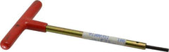 Made in USA - 9/64" Hex, T-Handle, Hex Key - 6" OAL, Chromalloy Steel, Inch System of Measurement - Apex Tool & Supply