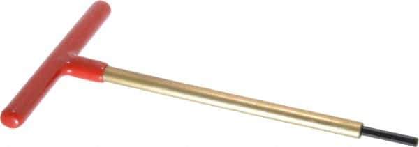Made in USA - 5/32" Hex, T-Handle, Hex Key - 6" OAL, Chromalloy Steel, Inch System of Measurement - Apex Tool & Supply
