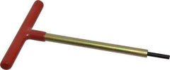 Made in USA - 3/16" Hex, T-Handle, Hex Key - 6" OAL, Chromalloy Steel, Inch System of Measurement - Apex Tool & Supply