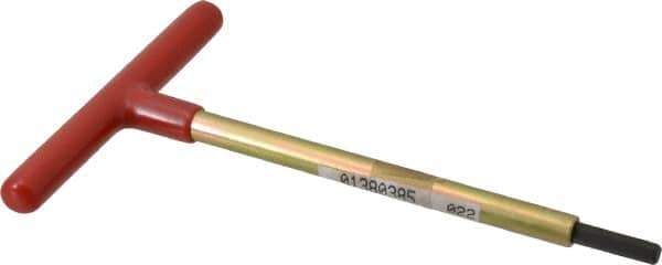 Made in USA - 7/32" Hex, T-Handle, Hex Key - 6" OAL, Chromalloy Steel, Inch System of Measurement - Apex Tool & Supply