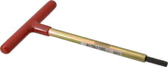 Made in USA - 7/32" Hex, T-Handle, Hex Key - 6" OAL, Chromalloy Steel, Inch System of Measurement - Apex Tool & Supply
