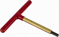 Made in USA - 3/8" Hex, T-Handle, Hex Key - 6" OAL, Chromalloy Steel, Inch System of Measurement - Apex Tool & Supply