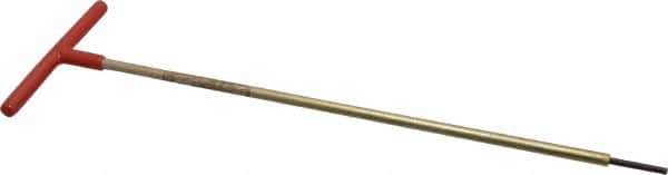 Made in USA - 1/8" Hex, T-Handle, Hex Key - 12" OAL, Chromalloy Steel, Inch System of Measurement - Apex Tool & Supply