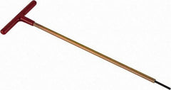 Made in USA - 9/64" Hex, T-Handle, Hex Key - 12" OAL, Chromalloy Steel, Inch System of Measurement - Apex Tool & Supply